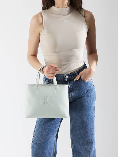 Handtas Sculpted Calvin klein jeans Groen sculpted 4K3111G ander zicht 1